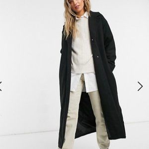 ASOS Monki Oversized Long Belted Coat